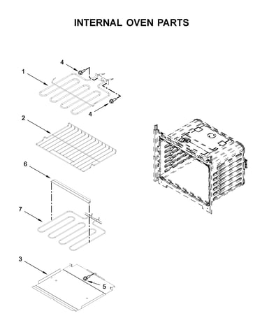 Internal oven parts