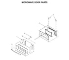 Whirlpool WOC54EC0HS04 microwave door parts diagram