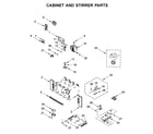 Whirlpool WOC54EC0HS04 cabinet and stirrer parts diagram