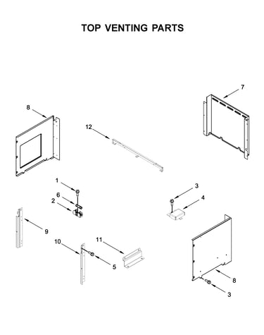 Top venting parts