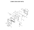 KitchenAid KODE300ESS05 lower oven door parts diagram