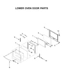 Lower oven door parts