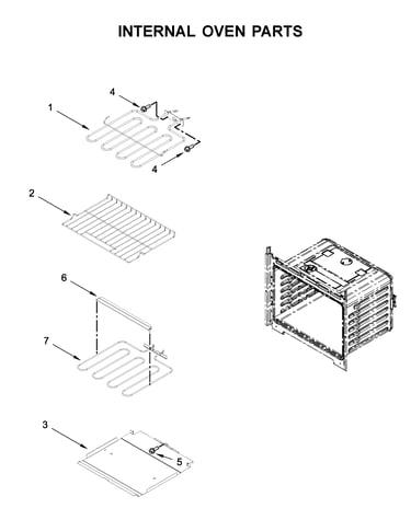 Internal oven parts