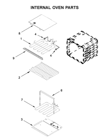 Internal oven parts