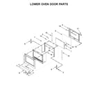 KitchenAid KODE307ESS05 lower oven door parts diagram