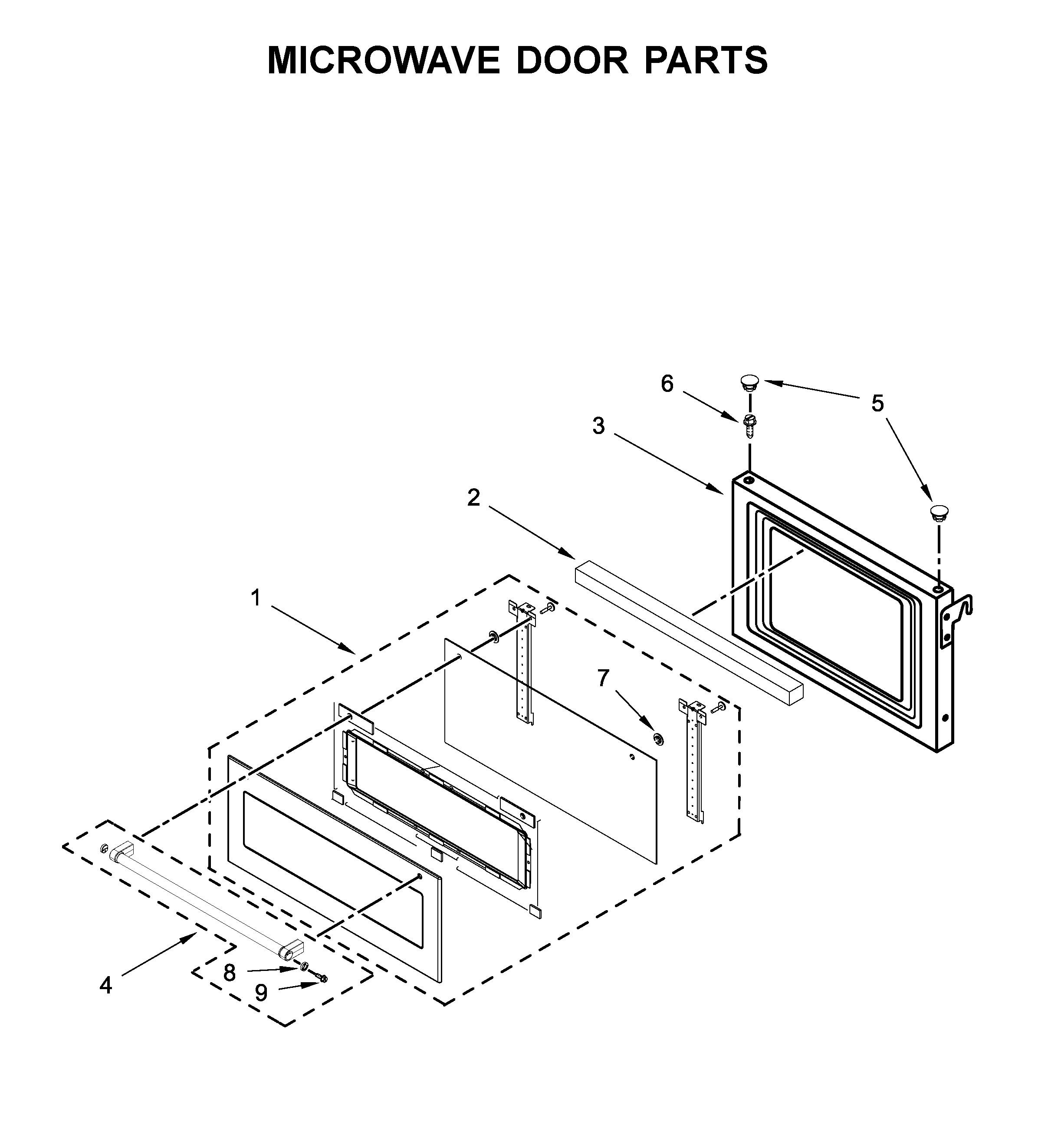 MICROWAVE DOOR PARTS