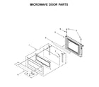 KitchenAid KOCE507EBS07 microwave door parts diagram