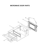Microwave door parts