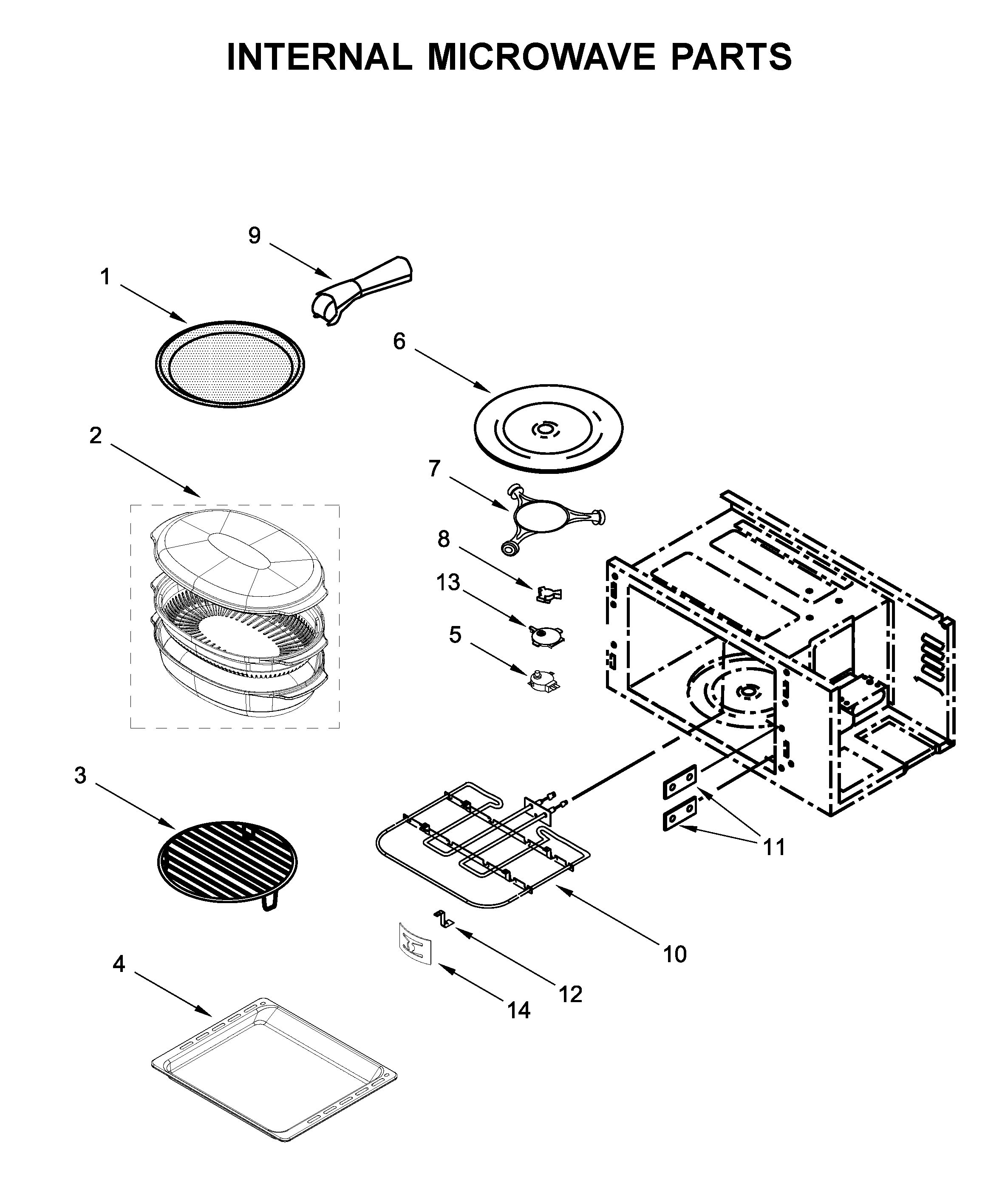 INTERNAL MICROWAVE PARTS