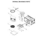 KitchenAid KOCE507EBS07 internal microwave parts diagram