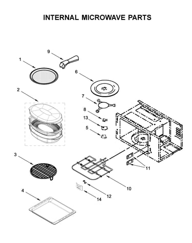Internal microwave parts