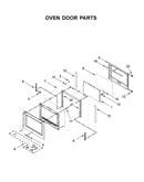 Oven door parts