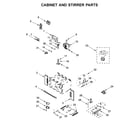 Whirlpool WOC54EC7HS04 cabinet and stirrer parts diagram