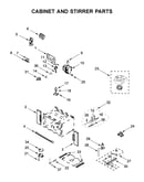 Cabinet and stirrer parts
