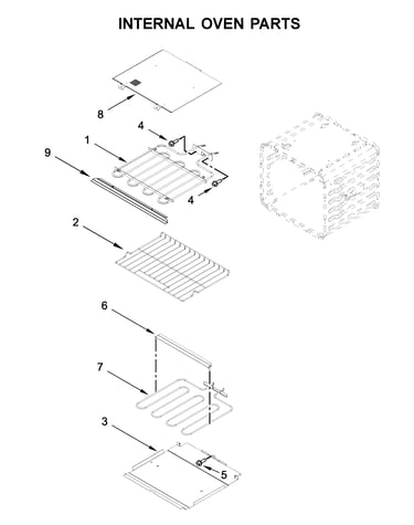 Internal oven parts