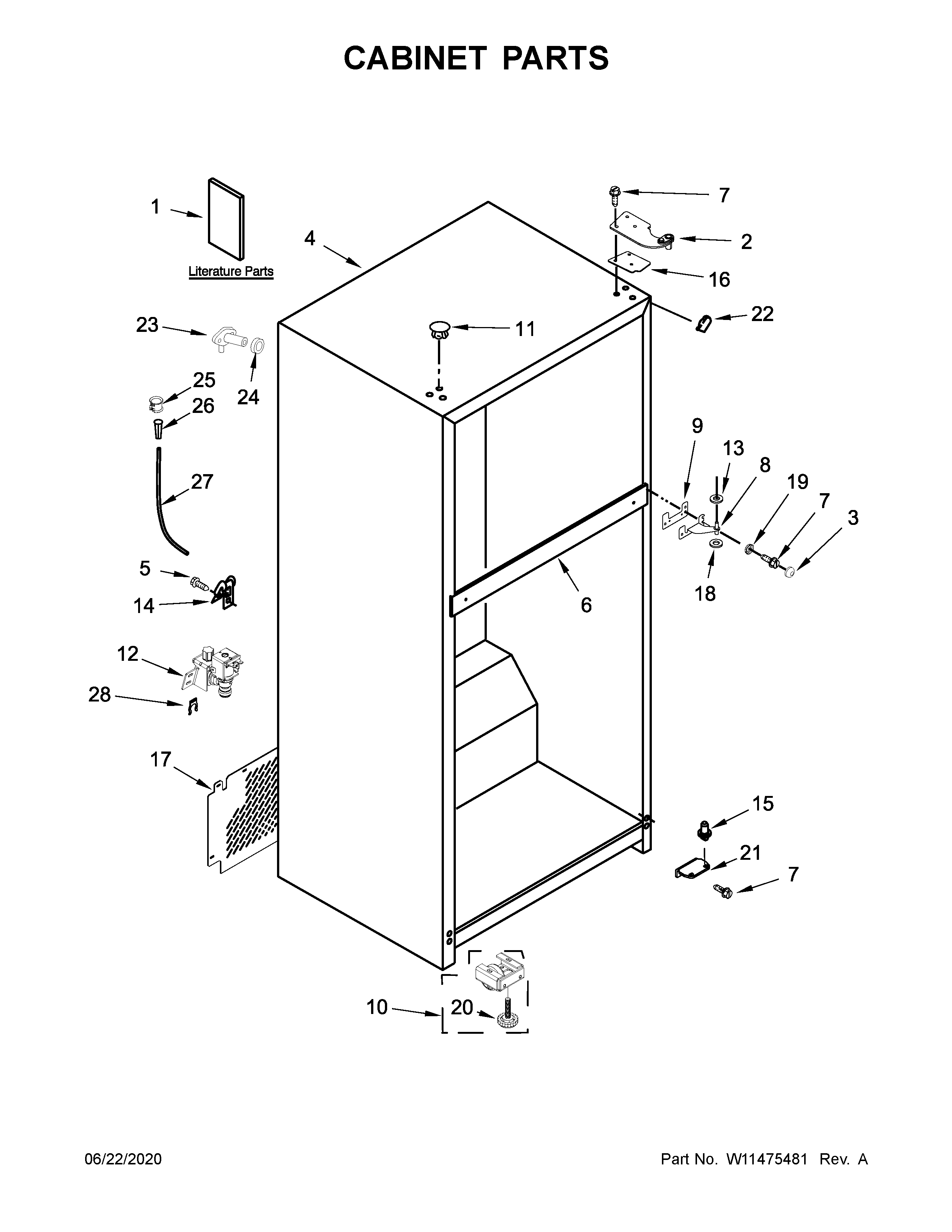 Cabinet parts