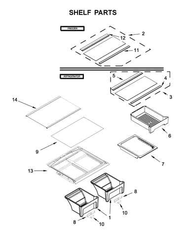 Shelf parts