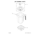 KitchenAid KSB1325WH0 jar assembly parts diagram