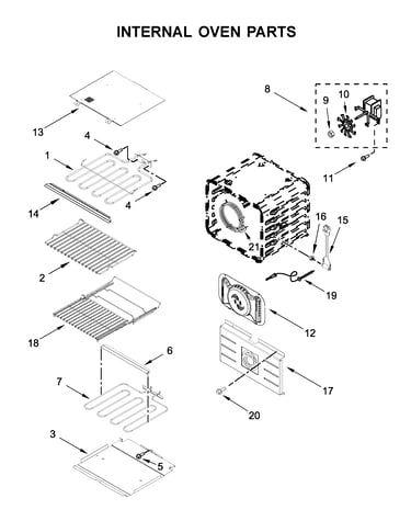 Internal oven parts