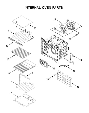 Internal oven parts