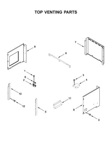 Top venting parts