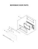 Microwave door parts