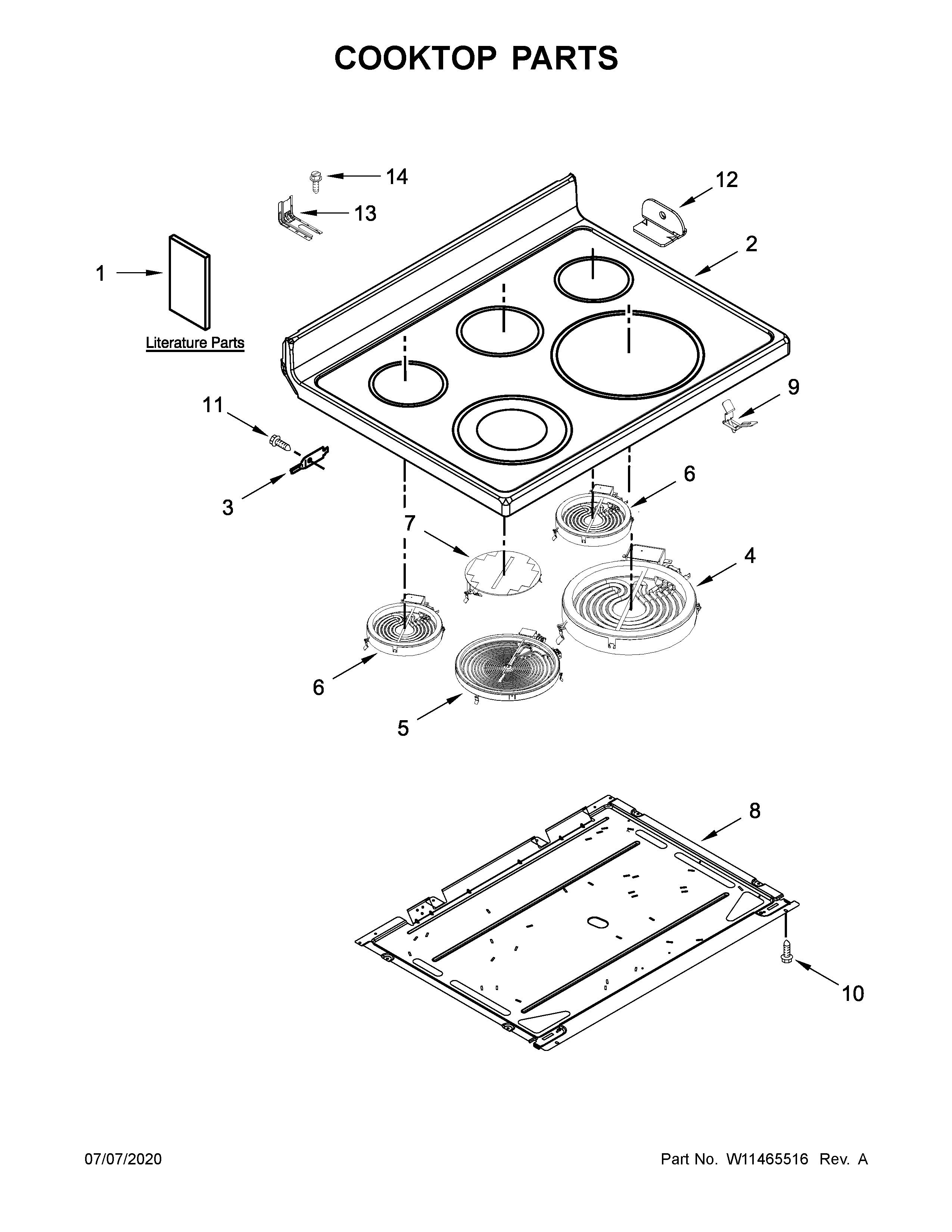 COOKTOP PARTS