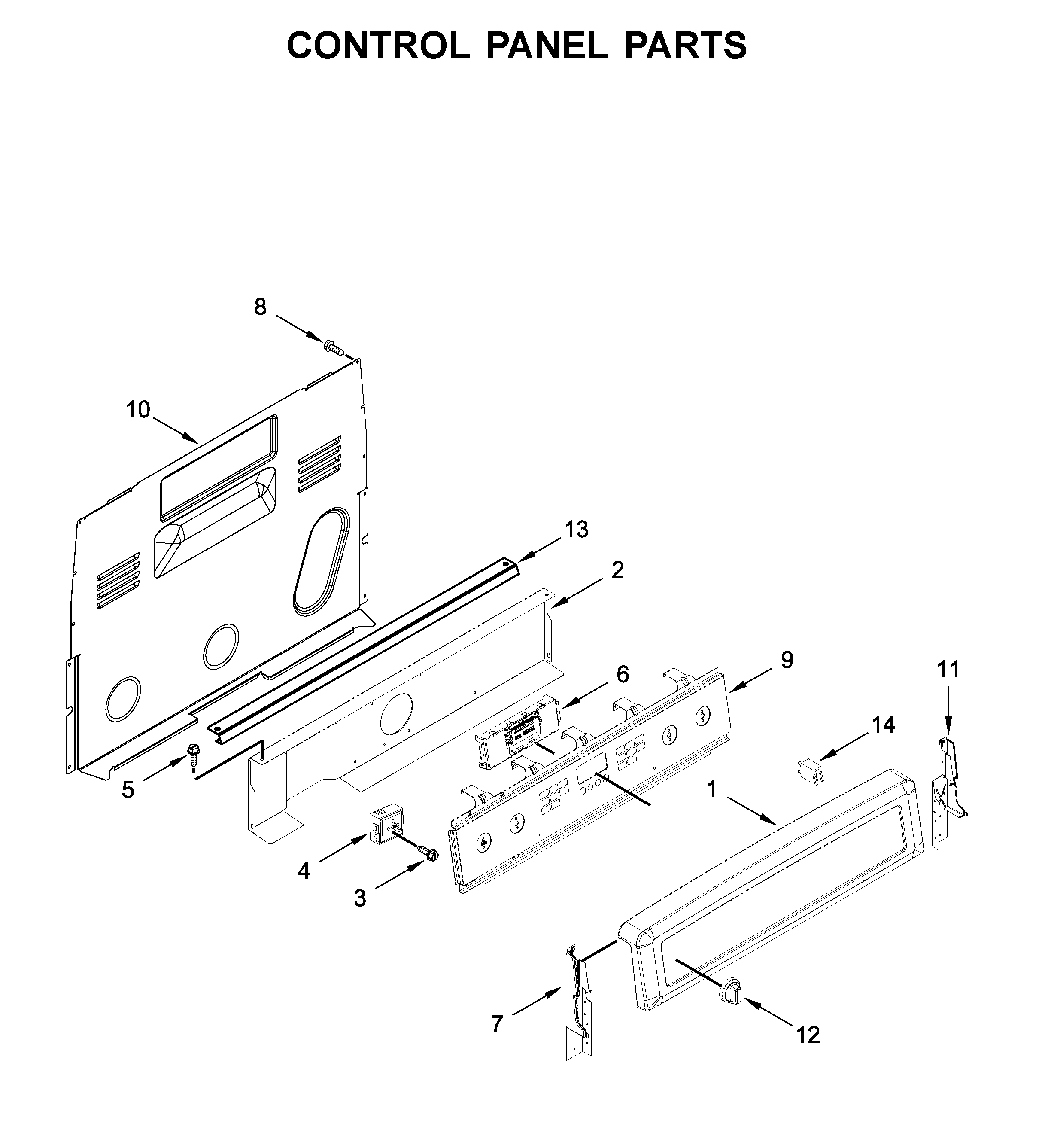 CONTROL PANEL PARTS