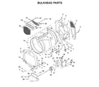 Maytag MED6230RHW1 bulkhead parts diagram