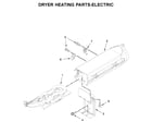 Maytag MED6230RHW1 dryer heating parts-electric diagram