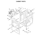 Maytag YMED6230HW1 cabinet parts diagram