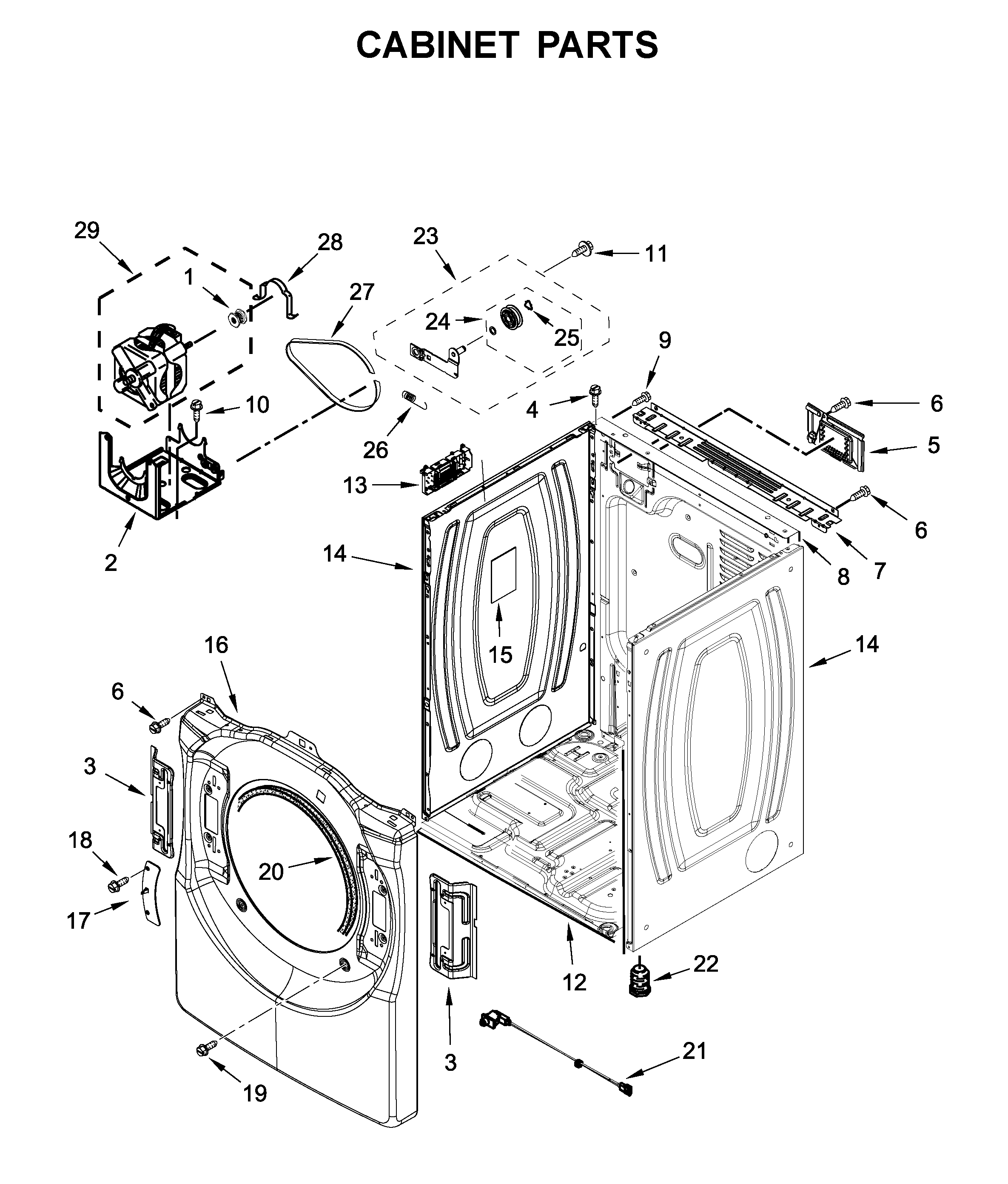 Cabinet parts