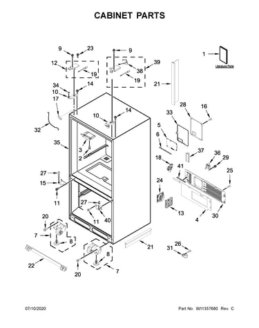 Cabinet parts