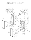 Refrigerator door parts