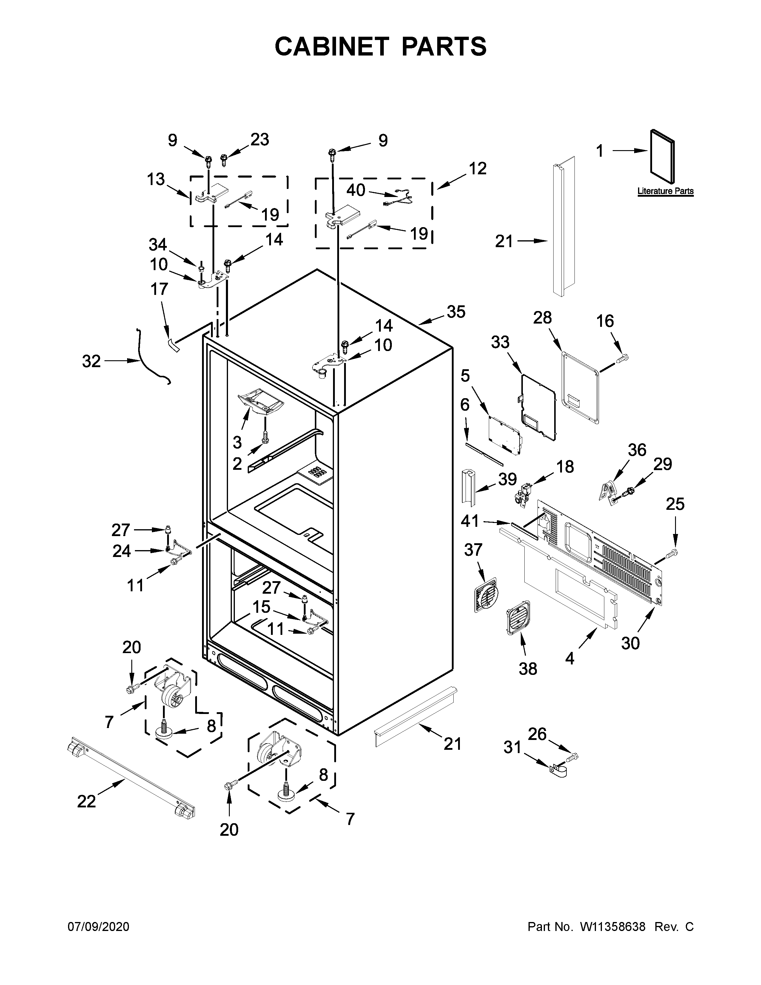 Cabinet parts