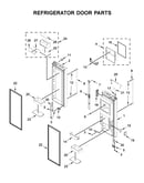 Refrigerator door parts