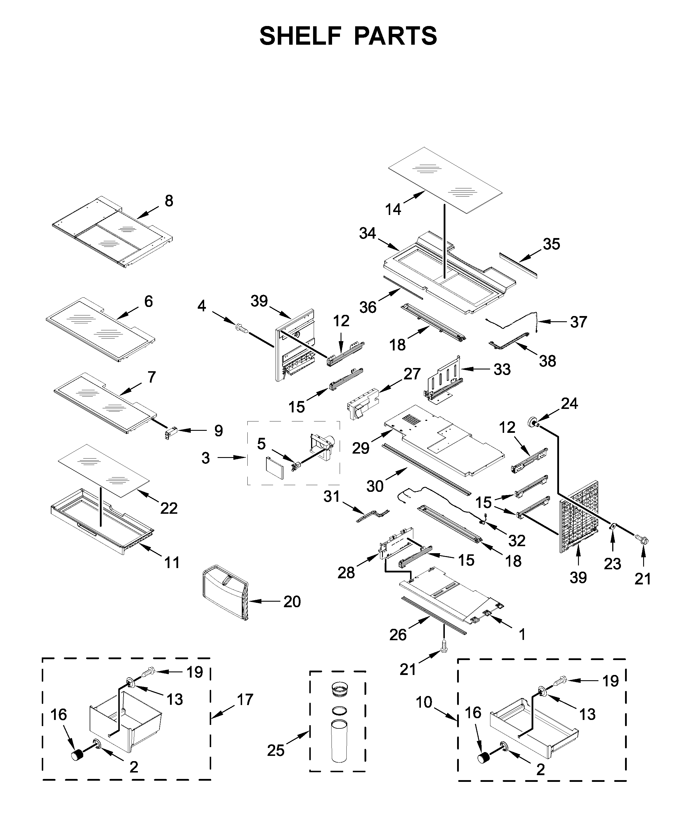 Shelf parts