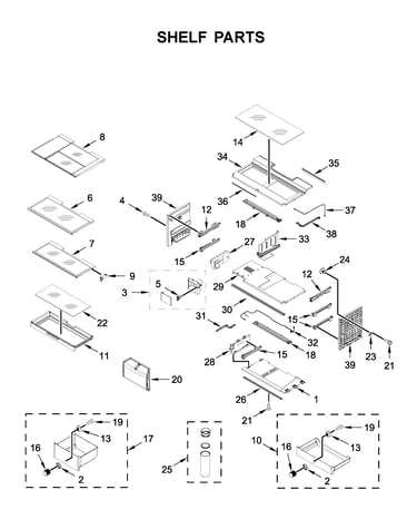 Shelf parts