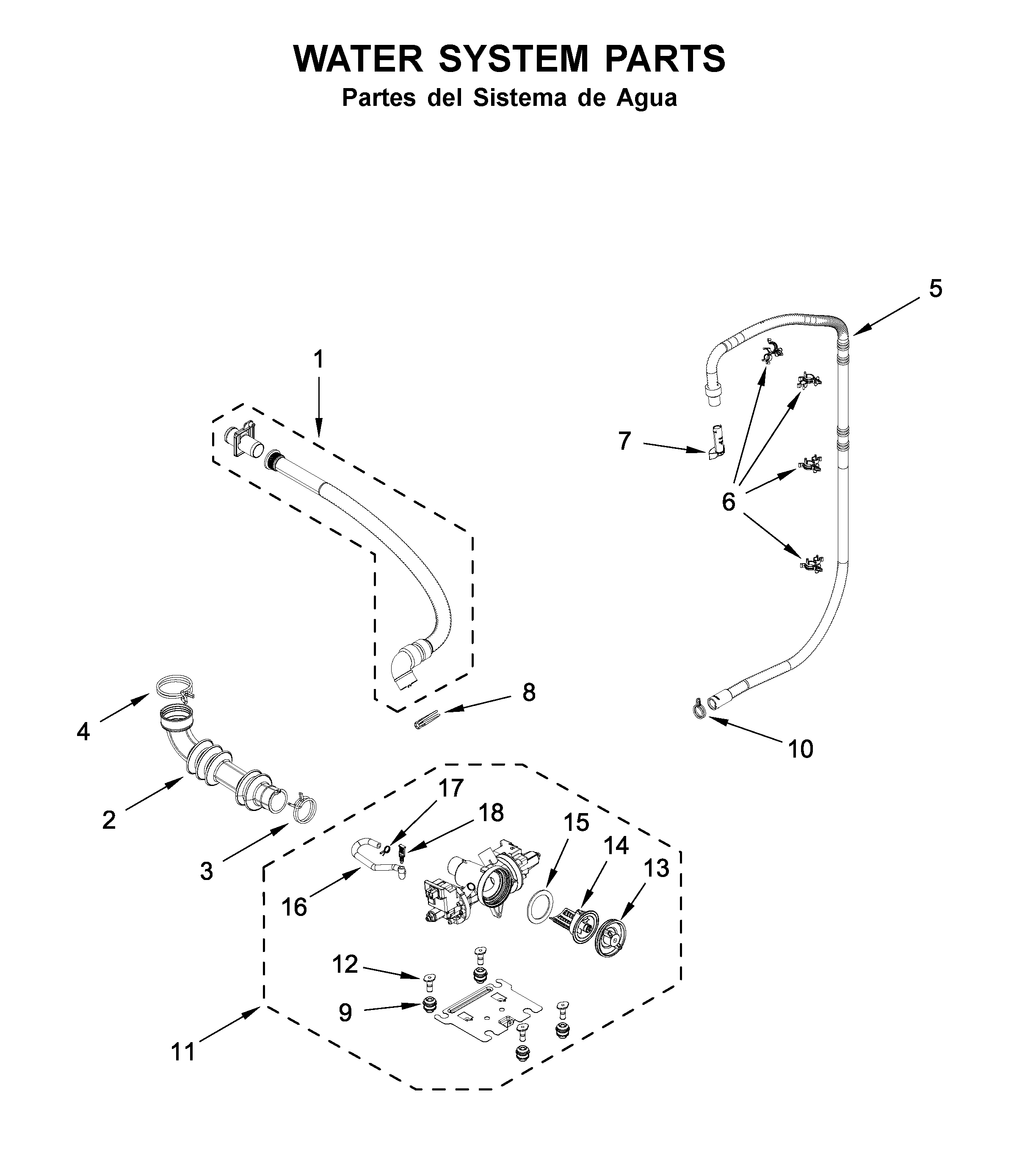 Water system parts