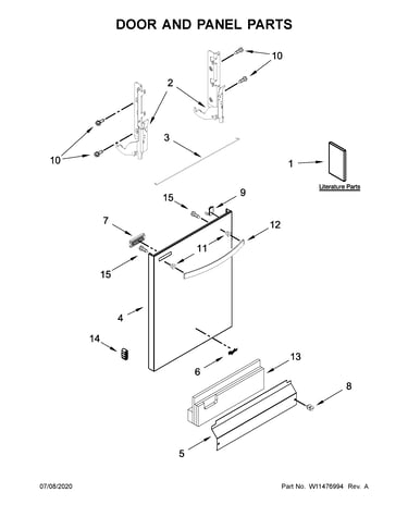 Door and panel parts