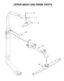 Upper wash and rinse parts