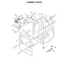 Whirlpool YWED6120HC1 cabinet parts diagram