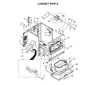 Whirlpool WGD4950HW1 cabinet parts diagram