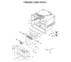 Jenn-Air JFFCC72EFS04 freezer liner parts diagram