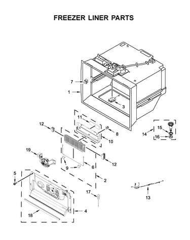 Freezer liner parts
