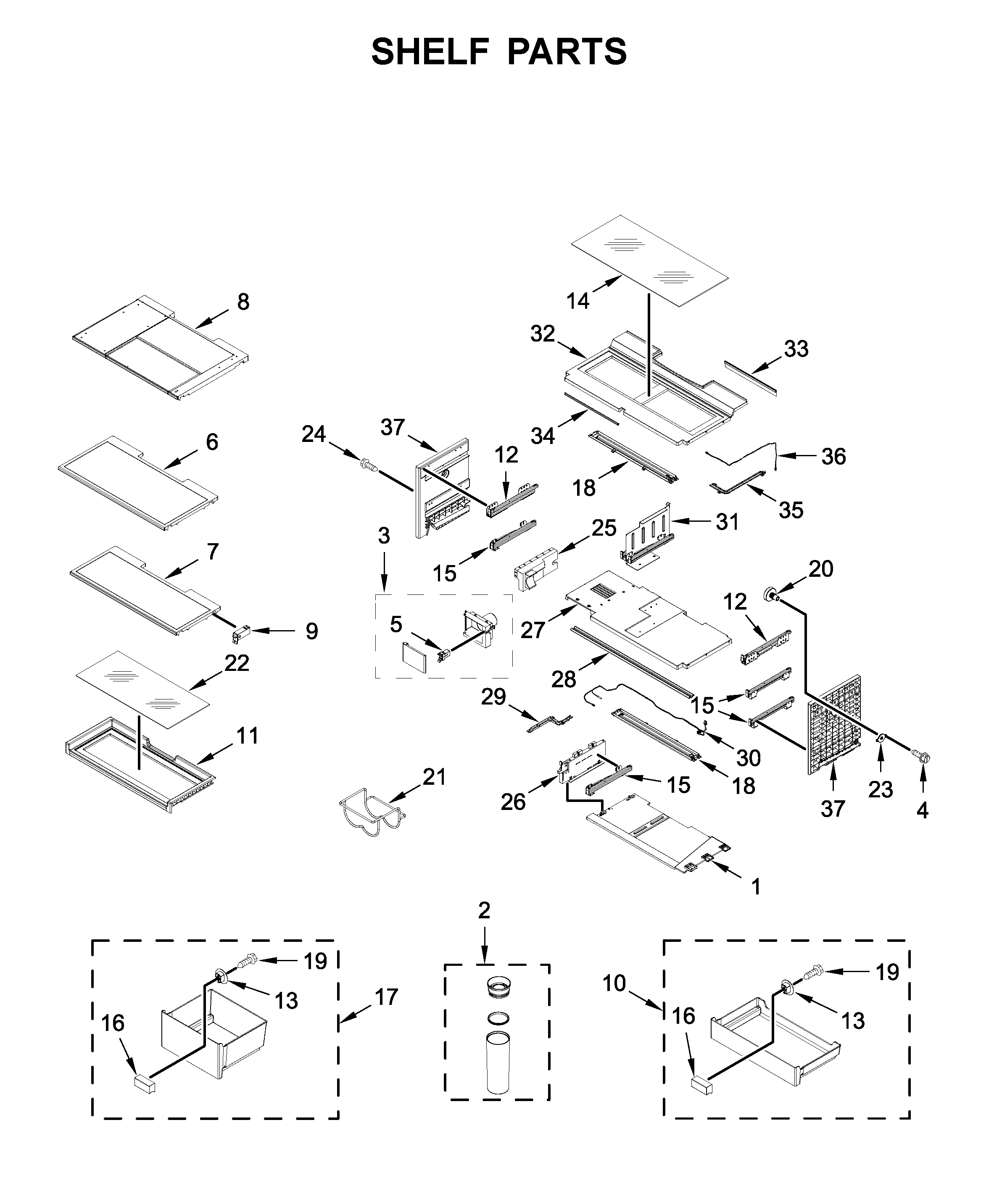 Shelf parts