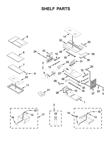 Shelf parts