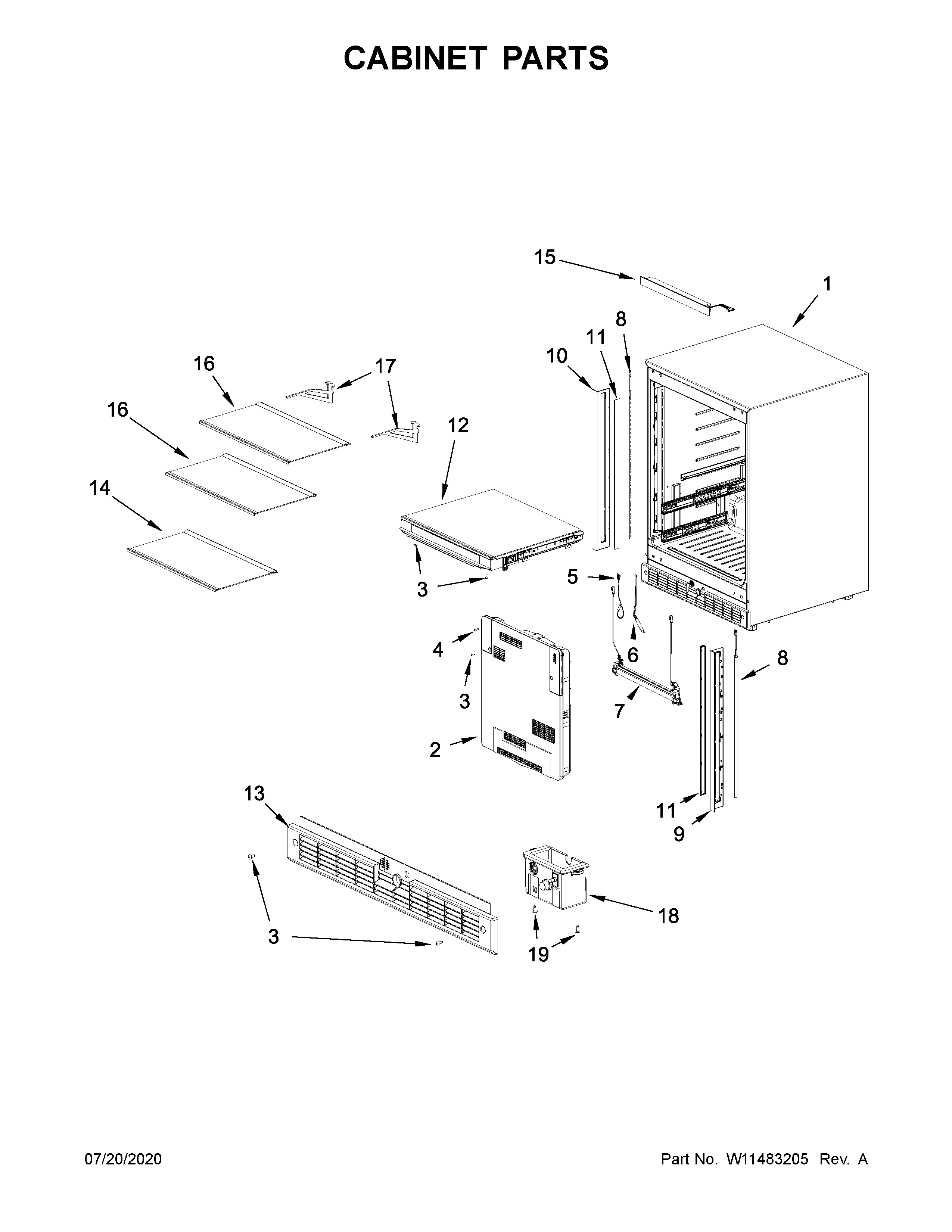 Cabinet parts