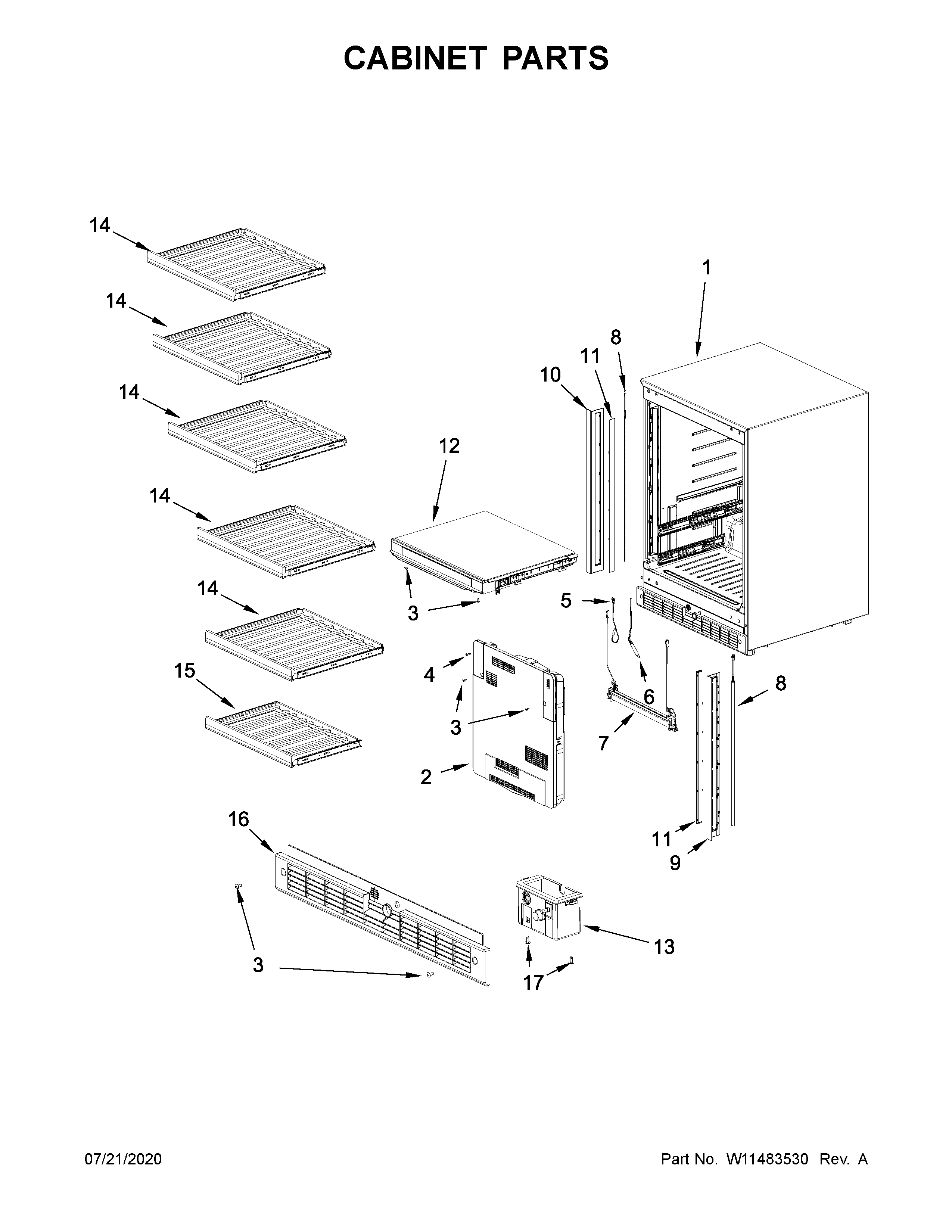 Cabinet parts
