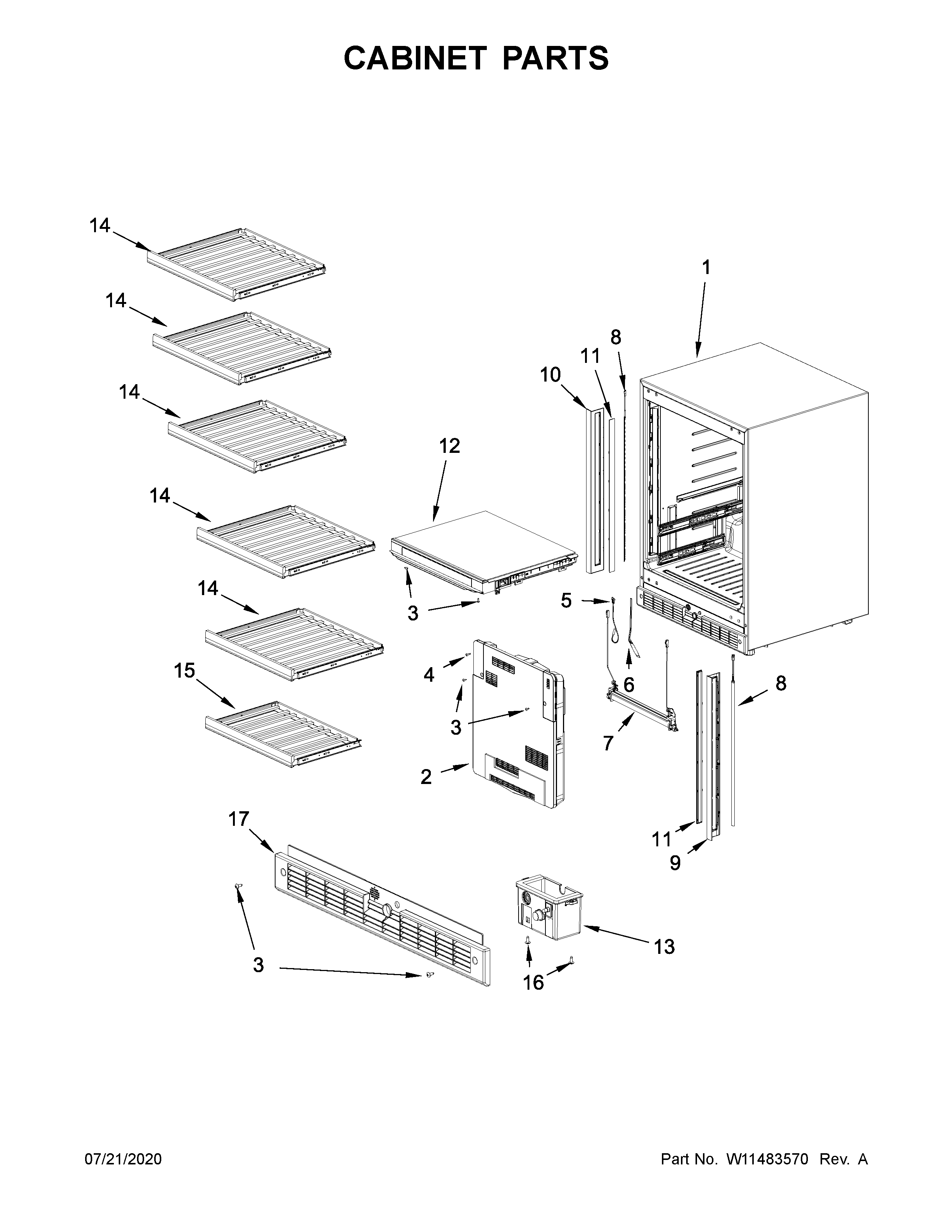 Cabinet parts